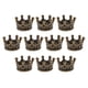 thumbnail image 1 of 10 piezas mini cuentas de encantos de la corona para los hallazgos de joyas que hacen 6 x 11 mm de bronce, 1 of 5