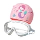 thumbnail image 4 of Juego De Gorro Para Gafas De Natación, Buceo, Jóvenes Creativos, Bonitos Para Pelo Largo Y Corto, Color Blanco, 4 of 5
