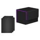 thumbnail image 1 of Caja De Baraja De Cartas Premium Para Caja De Naipes Coleccionables, Caja De Almacenamiento De Baraja, Color Negro Y Morado, 1 of 3