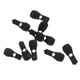 thumbnail image 1 of 10 Piezas De Cremallera Negra Tira De Cuerda De Cuerda De Paracord Termina Hebillas De Bloqueo, 1 of 3