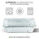 thumbnail image 3 of Bandejas de aluminio Stock Your Home de 1 kg con tapas (paquete de 50) + recipientes para alimentos, 3 of 7