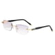 thumbnail image 5 of Gafas De Luz Azul Rectángulo Sin Montura Para Ordenador Unisex Hombre Mujer Aureate 3.0X, 5 of 5