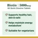 thumbnail image 2 of Suplemento Biotina Nature's Bounty 5000 mcg 60 tabletas, 2 of 3