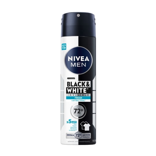 Desodorante Aerosol Nivea Invisible For Black & White Fresh Hombre