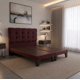 thumbnail image 1 of Cama Dos Plazas Con Respaldo y bases divididas de 150 X 190cm Tapizada en Lino Burdeo, 1 of 6
