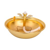Bothyi - Soporte De Lámpara Ghee Soporte De Luz De Té De Meditación De Aleación Para Decoración De Dormitorio De Escritorio Estilo A