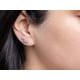 thumbnail image 2 of Aros Plata Mujer Circones Burbujas, 2 of 3