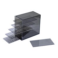Ioensy - Caja De Almacenamiento De Pestañas, Práctica Herramienta Transparente Para Injerto De Pestañas Para Tocador, Color Negro