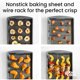 thumbnail image 3 of GoodCook Nonstick Carbon Steel Baking Pan Raised Wire Rack, 3 of 3