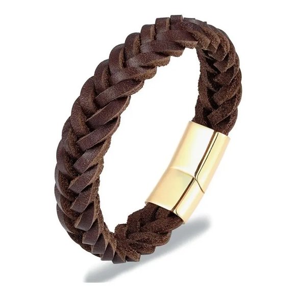 Pulsera de Caballero de Cuero Brown Elegante y Juvenil Ill