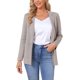 thumbnail image 1 of INSPIRE CHIC Blazers de Suéter para Mujer Casual de Negocios de Manga Larga Cárdigan de Trabajo Abierto con Solapa Chaquetas de Traje con Bolsillos L Taupe, 1 of 6