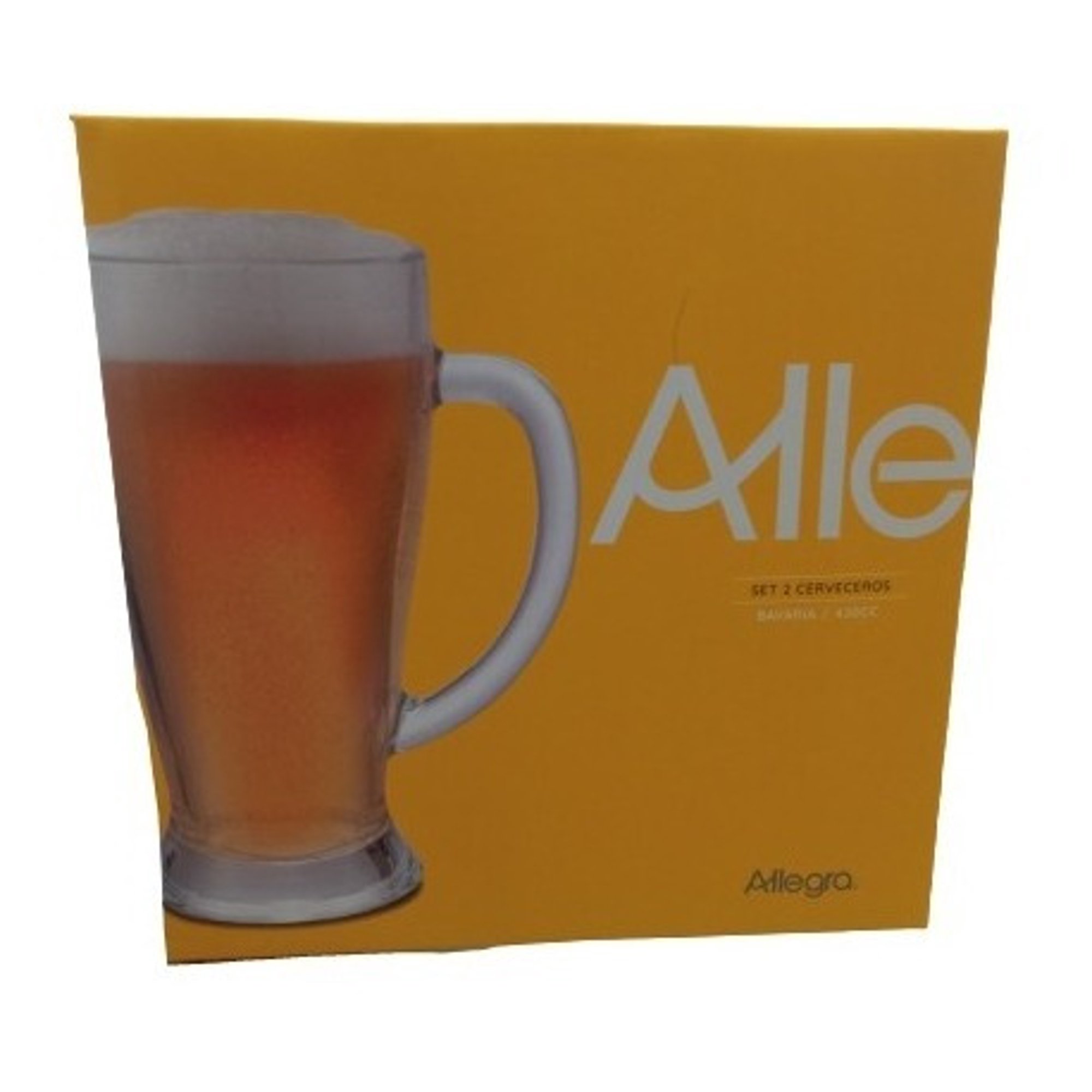 Cristar - Set 2 Vasos Cerveceros Bavaria 420cc