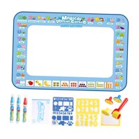 Magideal - Tapete Para , Almohadilla Para Colorear Con Bolígrafo, Juguetes De Viaje, Tapete Para Dibujar Con Agua, Juguete Educativo Para Niños Pequeños Carta De Frutas