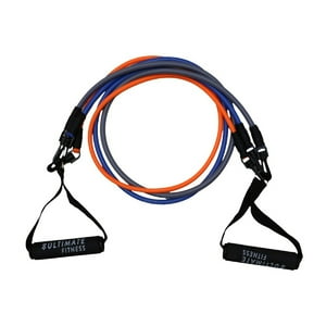 Ultimate Fitness - Set De Bandas Elásticas De Resistencia Tubulares