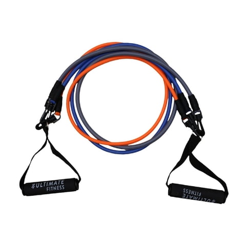 Ultimate Fitness - Set De Bandas Elásticas De Resistencia Tubulares