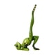 thumbnail image 4 of Resina Animal Yoga Figuras De Rana Artesanía Verde Jardín De Casa Puente De Una Sola Pierna, 4 of 5