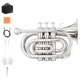 thumbnail image 1 of Trompeta Pocket Eastar ETR-330N Bb – Kit completo de latón niquelado, 1 of 7
