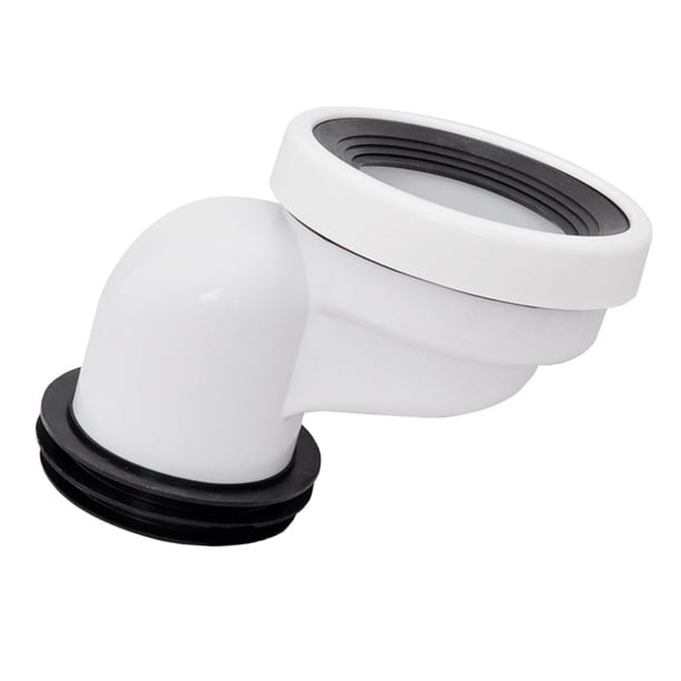 Brida de inodoro con compensación de descarga completa, conector de cambio de lugar, adaptador de fácil instalación, palanca de cambio de brida , Desplazamiento 10 cm Quitar 10cm