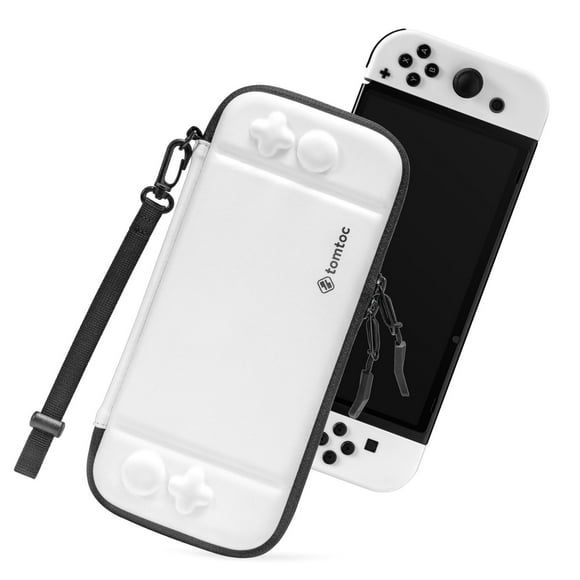 Estuche Ligero Para Nintendo Switch Oled Blanco