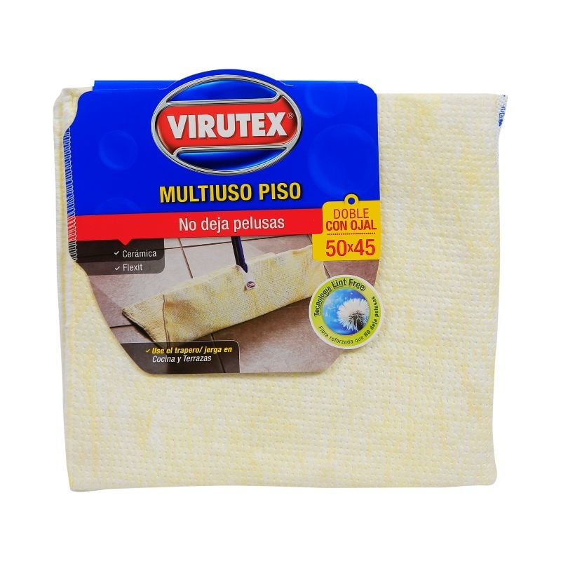 Virutex - Trapero Algodón Doble 45 Cm Absorbente