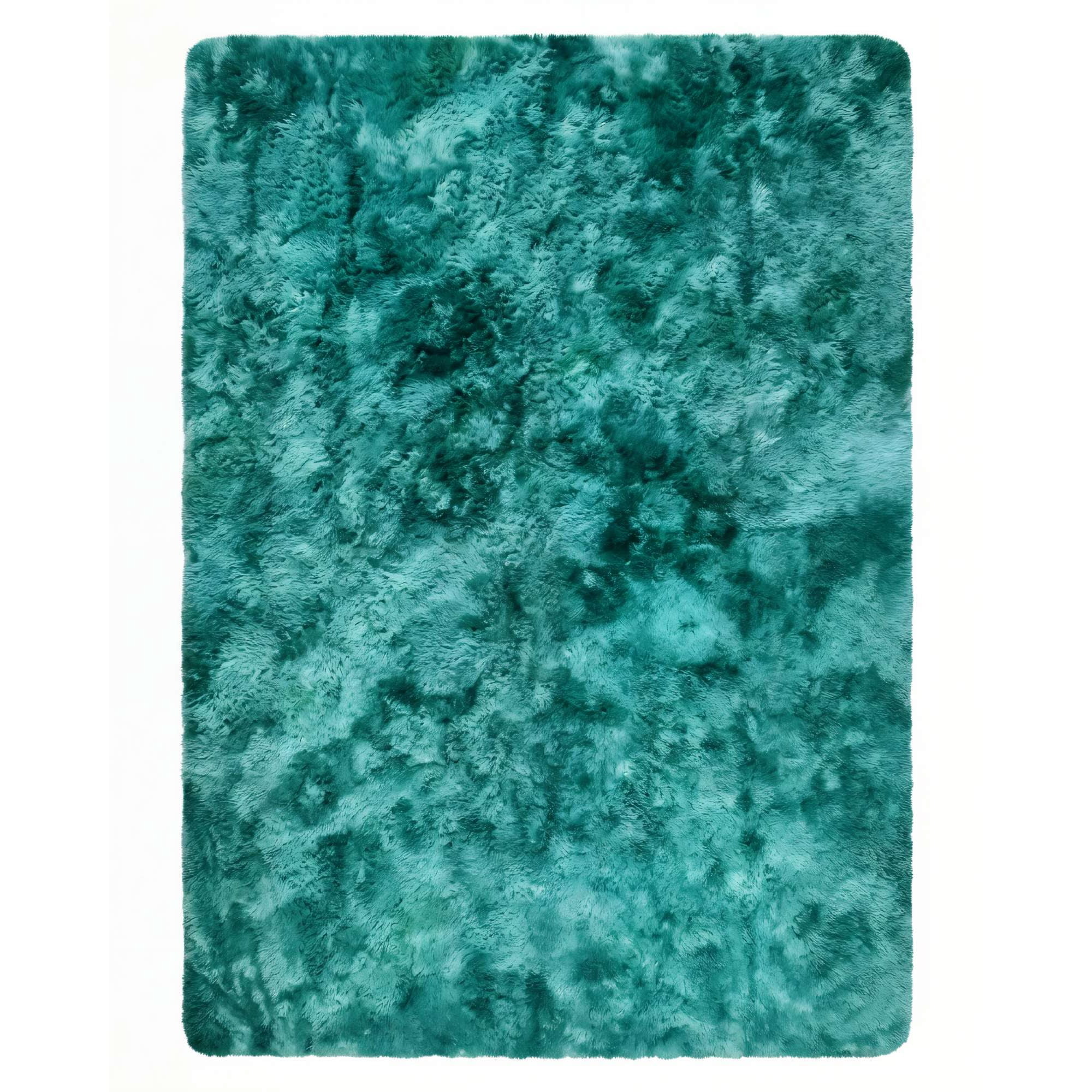 Genérico - Alfombra Peluda 200x240 Color Verde1