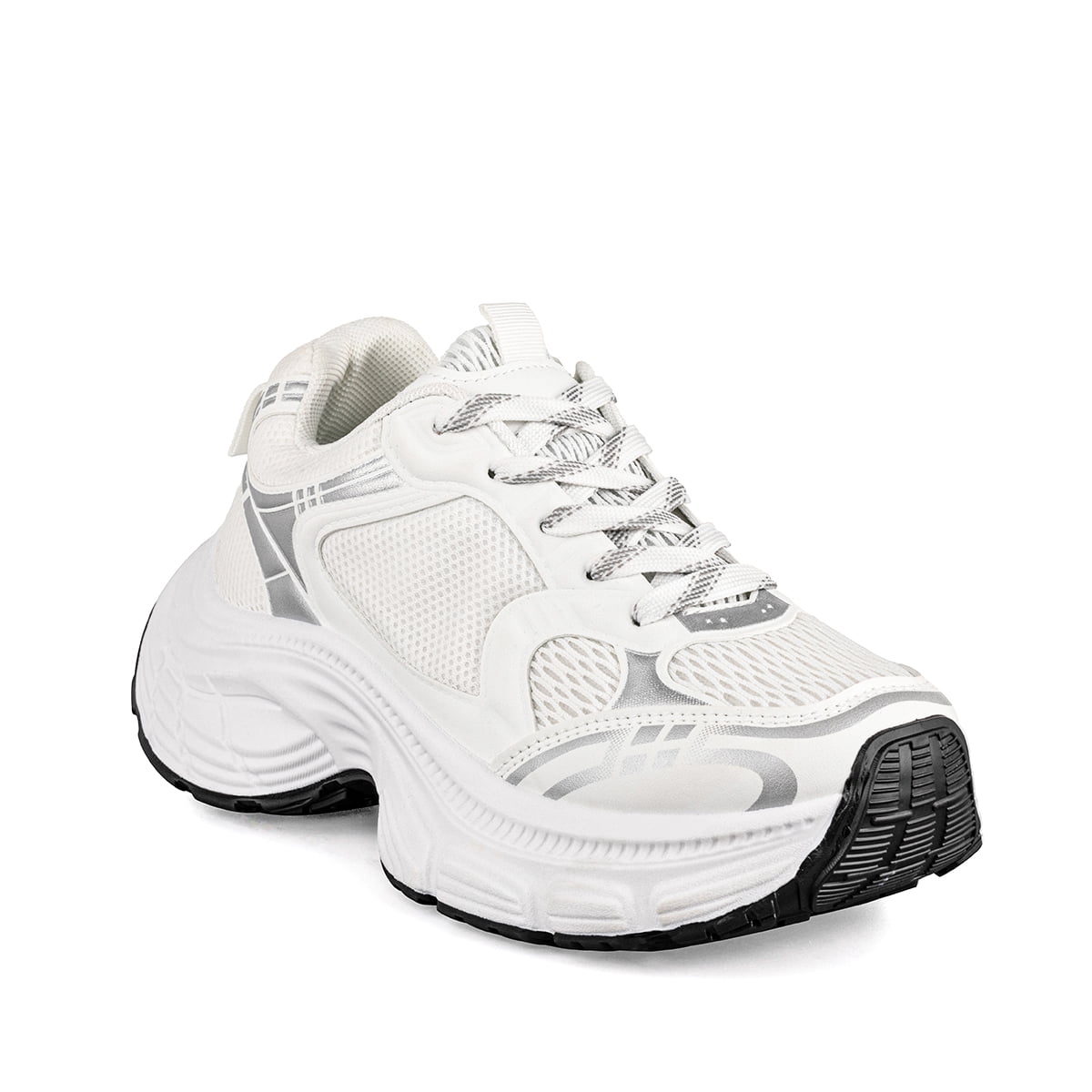 Zapatilla Deportiva Plataforma Mujer Blanco Weide Lt615 Mujer