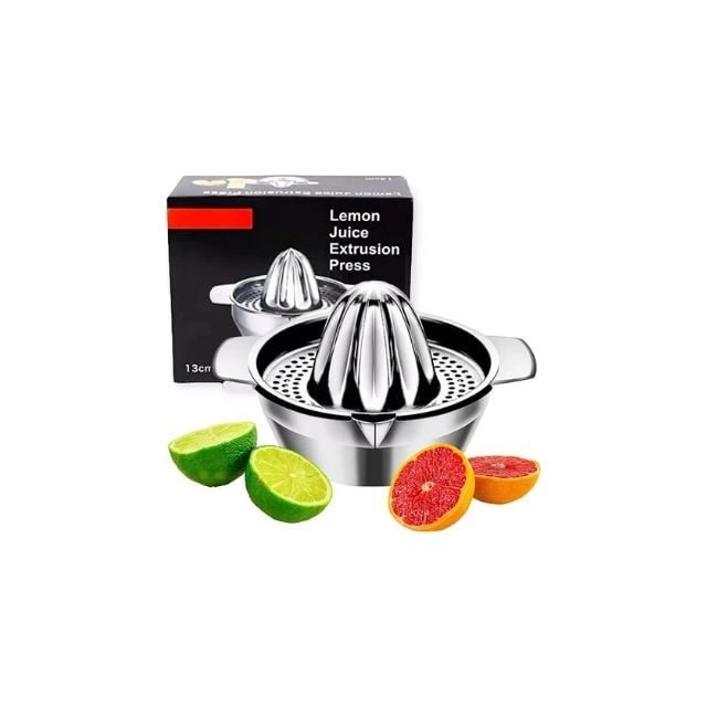 Genérico - Exprimidor De Cítricos Acero Inoxidable Con Colador Manual