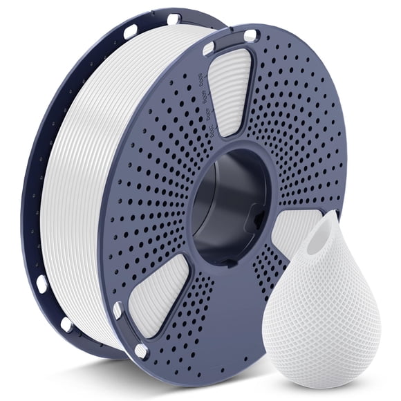 Filamento para impresora 3D SUNLU PETG de 1,75 mm, bobina de 1 kg, blanco
