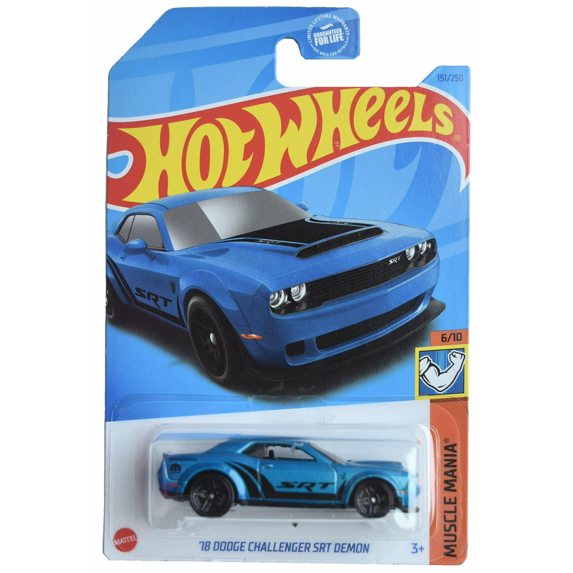 Coche fundido a presión Hot Wheels '18 Dodge Challenger SRT Demon
