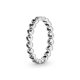thumbnail image 1 of Anillo Pandora Banda de Corazones en Plata Esterlina Talla 8.5, 1 of 7