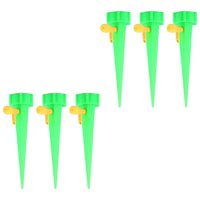 Ioensy - Dispositivo De Riego De Plantas Con Picos De Autorriego Para Plantas De Interior, Maceta, Jardín, Verde, 6 Uds.