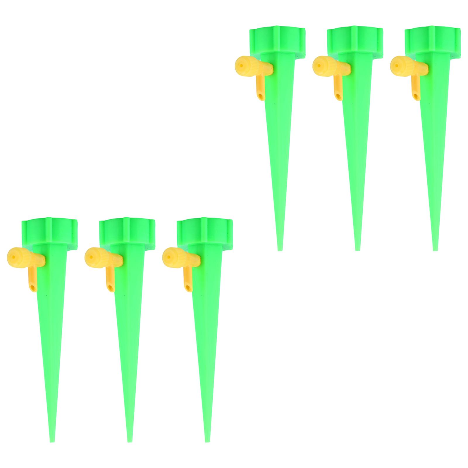 Ioensy - Dispositivo De Riego De Plantas Con Picos De Autorriego Para Plantas De Interior, Maceta, Jardín, Verde, 6 Uds.