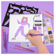 thumbnail image 4 of Cuaderno Portafolio Diseñar Baile Stickers Fashion Angels Rosa, 4 of 4