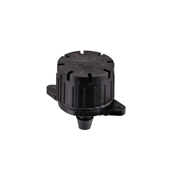 Burbujeras Raindrip 157050B de flujo ajustable, 50 unidades, color negro