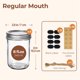 thumbnail image 2 of ComSaf 8 oz Mason Jars, 6 Pack Small Regular Mouth Glass Jar, 2 of 3