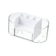 thumbnail image 3 of Organizador De Maquillaje De Escritorio Cajón Transparente Caja De Almacenamiento De Cosméticos 19x9x8.5cm Blanco, 3 of 5