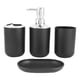 thumbnail image 1 of Paquete De 4 Piezas] Piezas De Accesorios De Baño Set Decor Neat Tidy Para Hotel Black, 1 of 3
