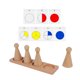 thumbnail image 1 of Materiales matemáticos Montessori, manipuladores matemáticos de equivalencia con muñecos de clavija, clasificación de formas para niños, niños y niñas, 1 of 5
