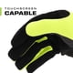 thumbnail image 3 of Guantes de trabajo Mechanix Wear Hi-Viz FastFit para hombre de talla grande, 3 of 7