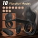 thumbnail image 2 of 1pc Vibrating Cock Ring, 3 In 1 Penis Ring Vibrator With 10 Vibration Modes G-Spot & Clitoral Stimulator, Silicone Adult Sex Toy Erection Couples Vibrator With Remote Control For Couples Sex Toys, 2 of 4
