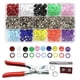 thumbnail image 2 of Kit De Herramientas De Sujetadores A Presión De 9,5 Mm Con Alicates Con Caja De 15 Rejillas Durable 10 Colores 200set Snaps, 2 of 5