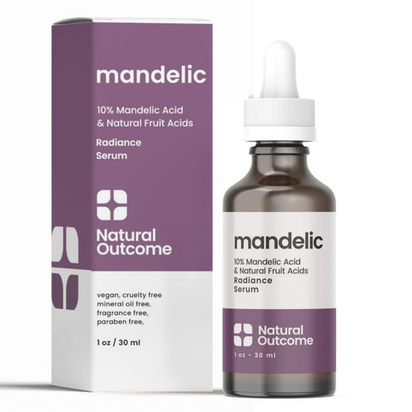 Suero Natural Outcome Ácido Mandélico 10% con Ácido Hialurónico