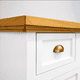 thumbnail image 1 of Cómoda de Madera Vintage con Cajón de Seguridad - Blanco - 120x40x90 cm, 1 of 3