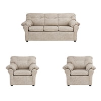 Muebles América - Living América 311 Cuero Auris Beige