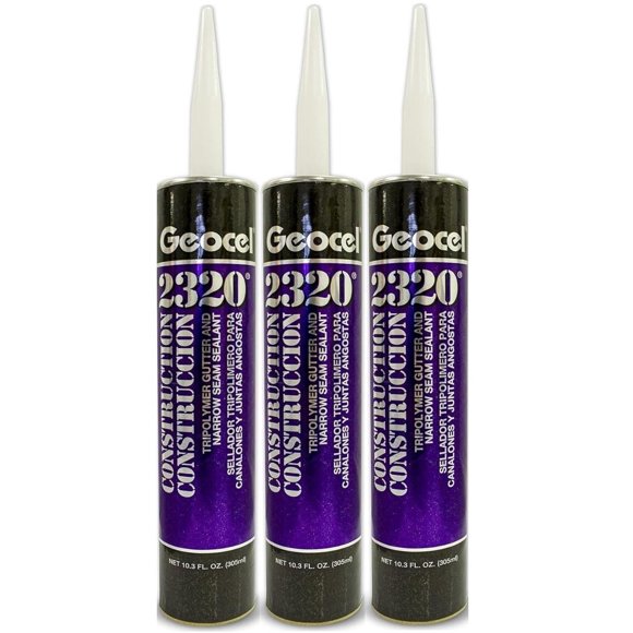 Sealant Geocel 2320 Gutter White, 300 ml, paquete de 3
