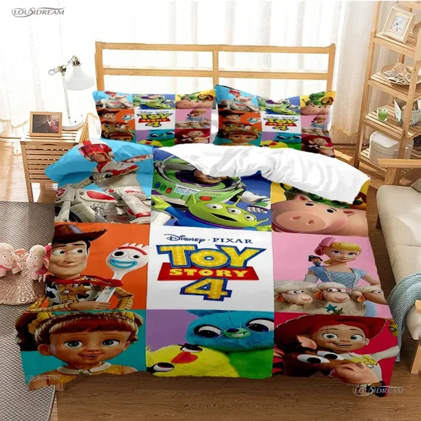 Toy Story Woody All Season Duvet Cover Comforter Bedding Sets Soft Quilt Cover and Pillowcases Single/Double/Queen/ Bed Sheets