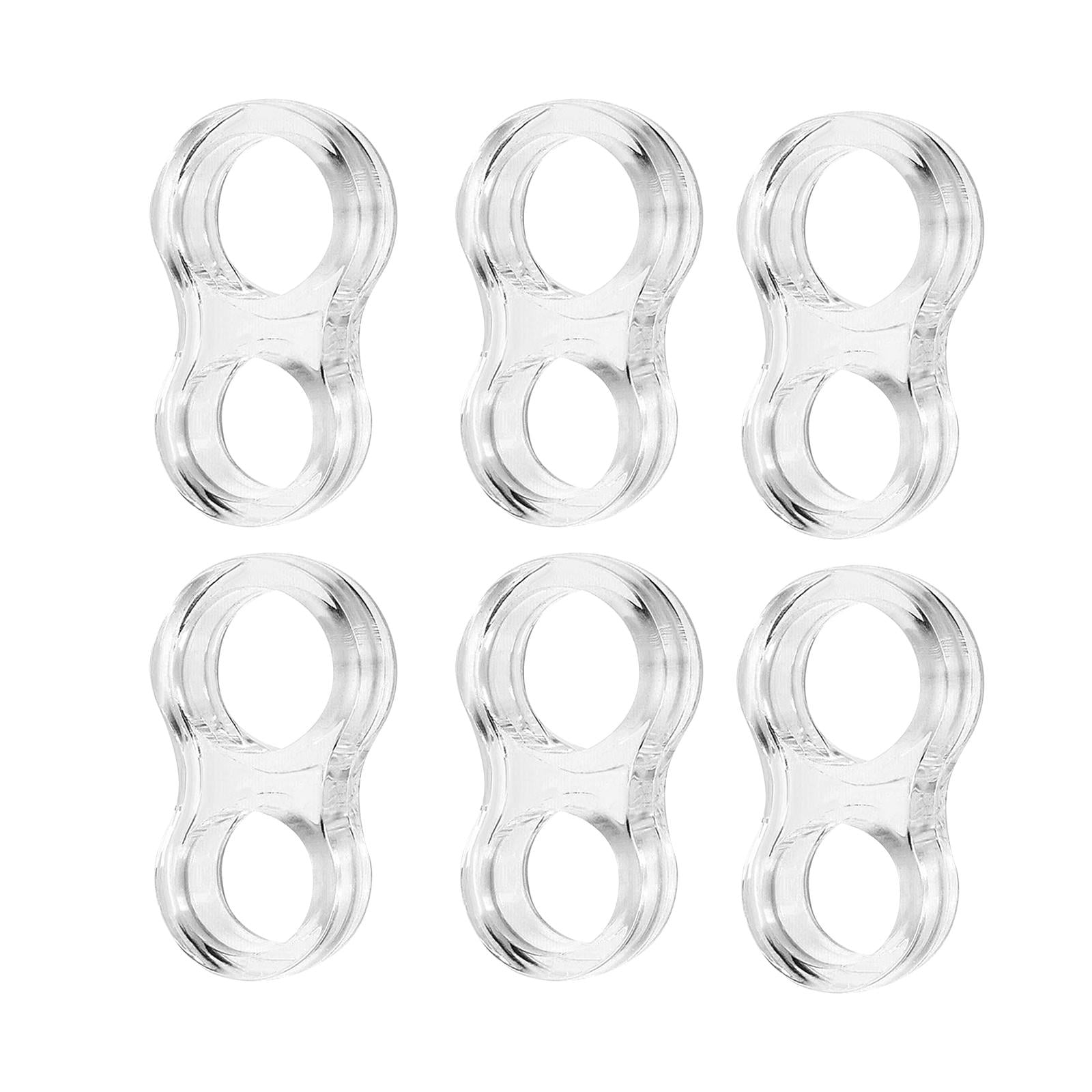 Magideal - Protector De Pared De Tope De Puerta De Pvc De 8 Piezas, Anillos De Manija De Puerta, Amortiguador De Perilla De Puerta, Protección De Muebles Para El
