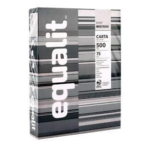 Hojas Tamaño Carta Equalit Resma Papel Carta Multifunción De 500 Hojas De 75G Resma Papel Carta Fotocopia