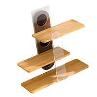 Bothyi - Estante Resistente Para Tazas De Café De 3 Niveles, Para Encimera De Cocina, Color Madera