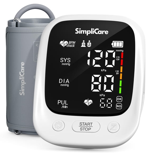 Monitor de presión arterial SimpliCare AES-U181 con brazalete XL